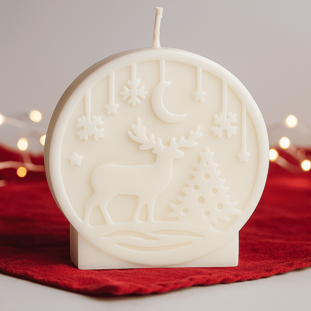 Renifer z Choinką – Ręcznie Robiona, Bezzapachowa