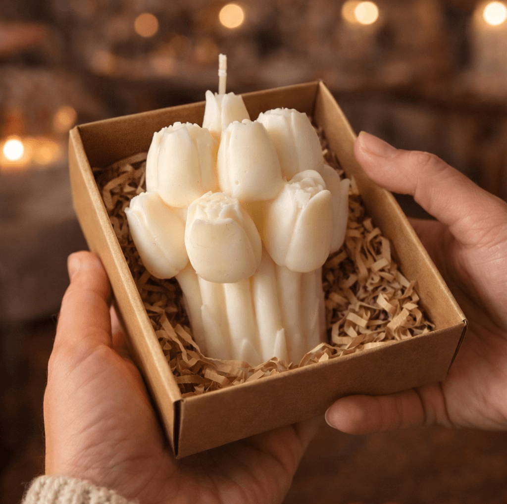 Świeca sojowa „Bukiet Tulipanów”