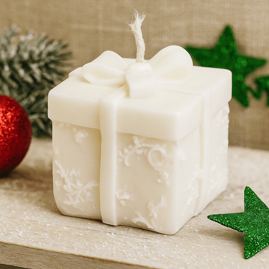 Świeca Sojowa PREZENT - Bezzapachowa, Biała